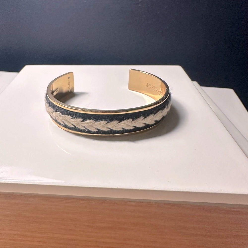 Gold and Black Cuff Bracelet